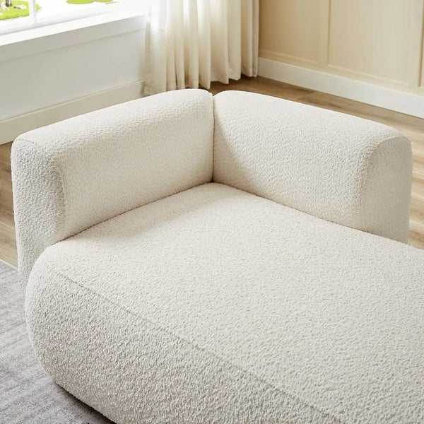 Cream Lounge Chaise Sofa