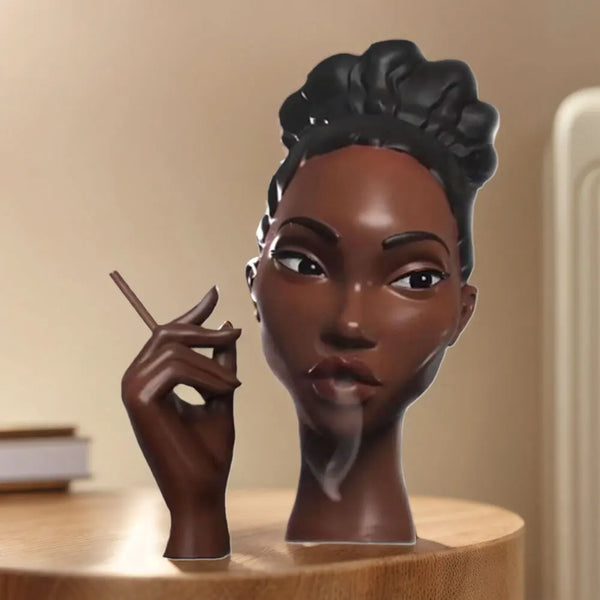 Smoking Women Incense Holder