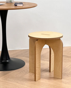 Vintage Cross-Leg Low Stool