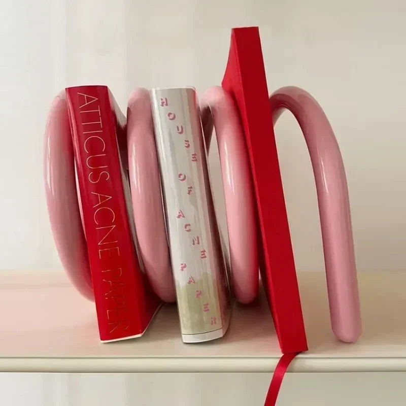 Metal Coil Magazine Rack & Bookshelf