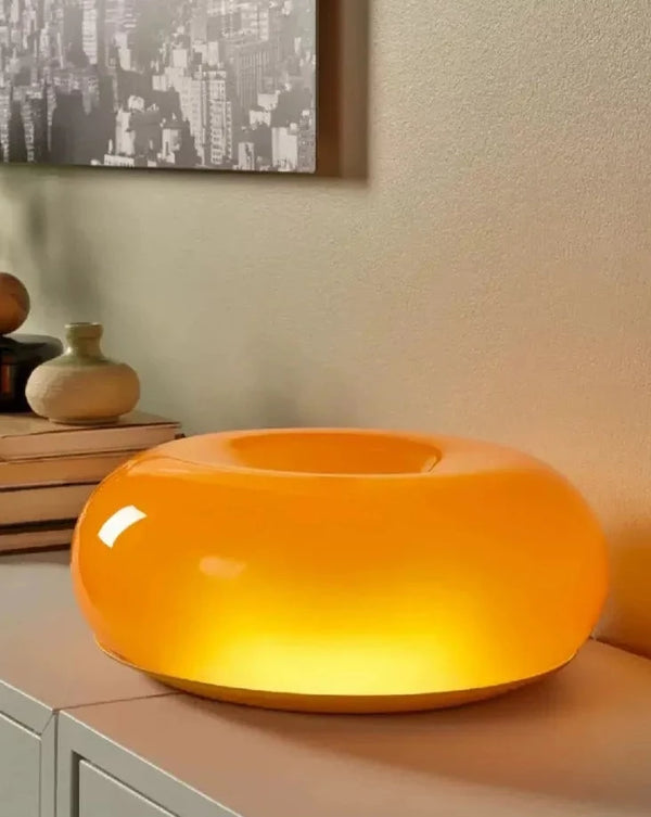 Lampe multifonctionnelle en forme de donut en verre Bauhaus