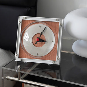 Sutdio Lima Vintage Aluminum Bauhaus Clock