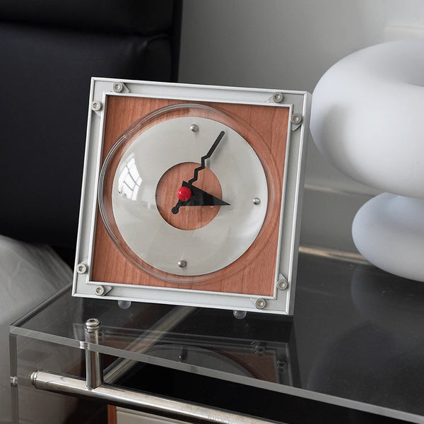 Sutdio Lima Vintage Aluminum Bauhaus Clock