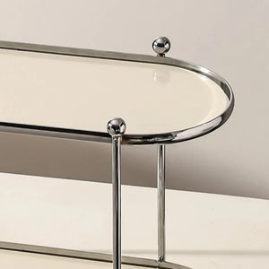 Chrome Beige Organizer Shelf