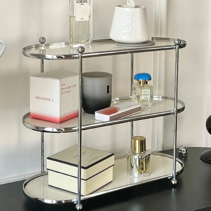 Chrome Beige Organizer Shelf