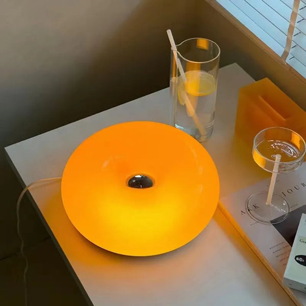 Lampe multifonctionnelle en forme de donut en verre Bauhaus