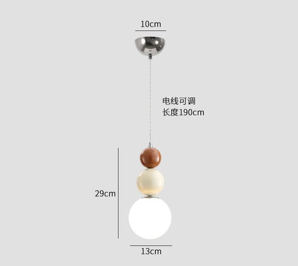Carl Lighting Macaron Ball Pendant Ceiling Fixture
