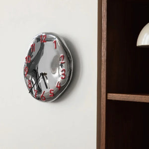 Chrome Electroplated Ceramic Wall Clock