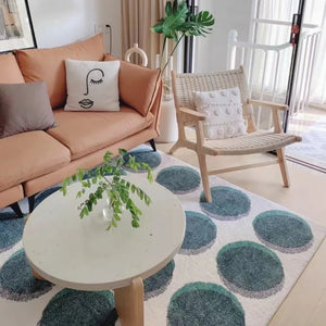 Dot Minimalistic Pattern Area Carpet Rug