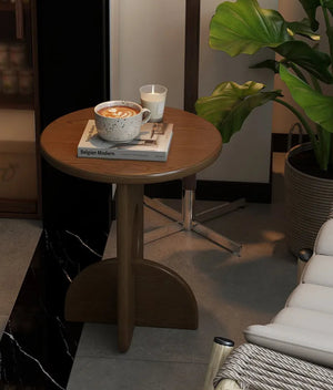 Vintage Cross Leg Mid Century Modern Wooden Side Table