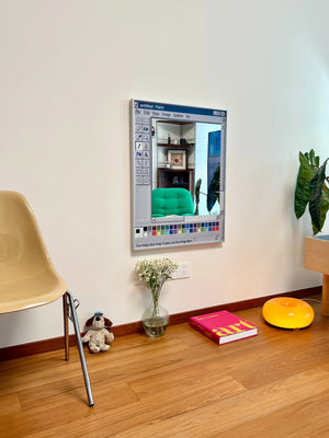 MS Paint Retro PC Wall Table Mirror