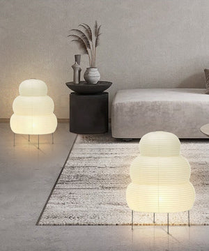 Yū Tokyo Japanese Wabi-Sabi Style Curvy Floor Lantern Lamp