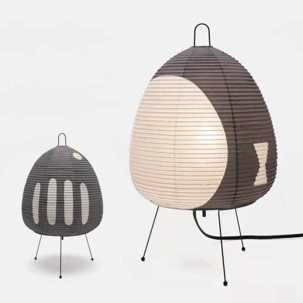 Yū Tokyo Colored Japanese Wabi-Sabi Style Rice Paper Lantern Lamp