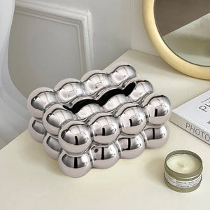 Taschentuchhalter „Marshmello“ aus Keramik mit Blasenmotiv