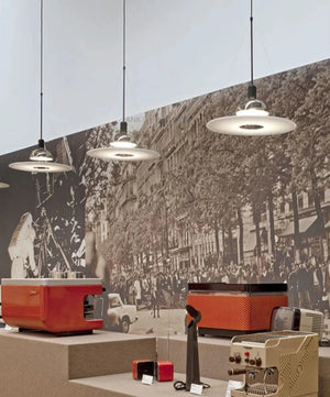 Plafonnier suspendu à LED filaire de conception italienne UFO