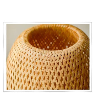 Vintage Wicker Dimmable Table Lamp