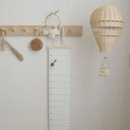 Handmade Rattan Woven Air Balloon Mobile Ornament