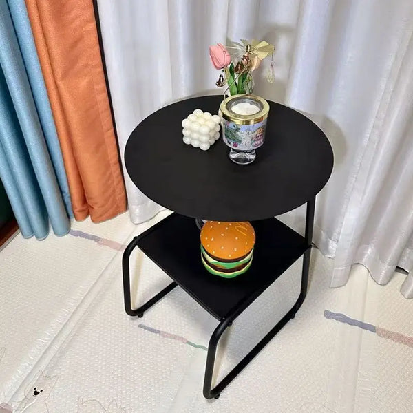 Modü Metal Shelve Midcentury Side Table