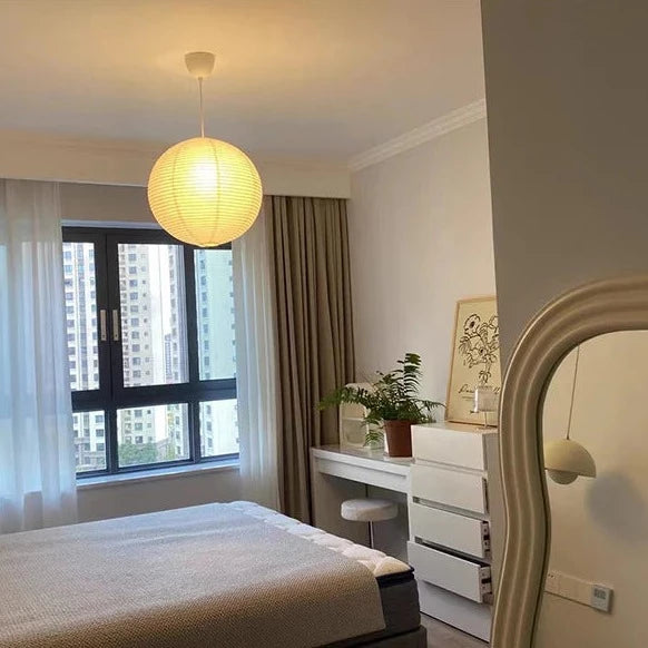 Yū Tokyo Japanese Wabi-Sabi Style Rice Paper Pendant Ceiling Lamp