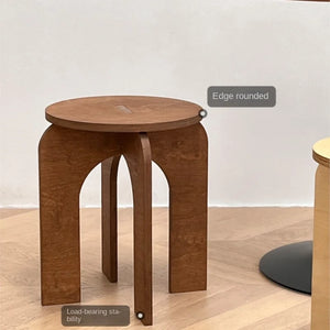 Vintage Cross-Leg Low Stool