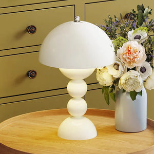 Lampe de table rétro contemporaine en forme de champignon