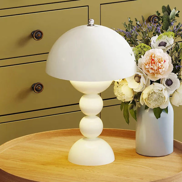Lampe de table rétro contemporaine en forme de champignon