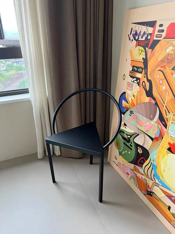 Italian Minimalistic Triangle Dining Chair