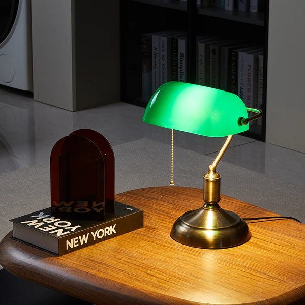 Vintage Banker Table Lamp