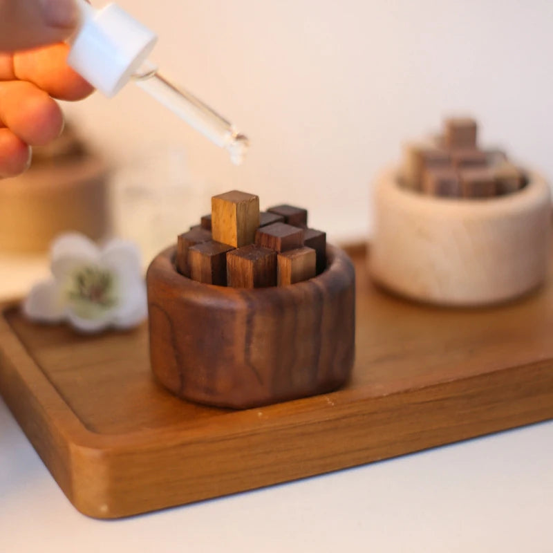 Geometry Cube Mini Wooden Diffuser