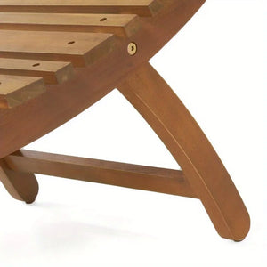 Solarié Lisbon Style Acacia Wooden Outdoor Folding Chaise