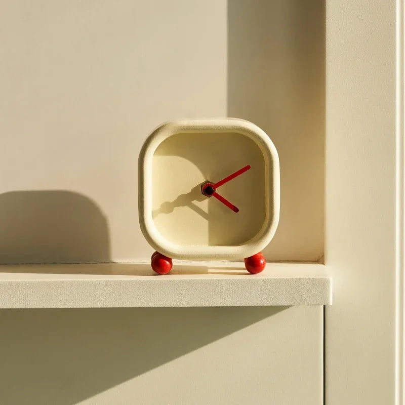 Minimalist Red Ball Desktop Clock