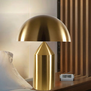 Metal Mushroom Cordless Hotel Style Table Lamp