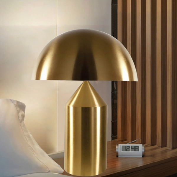 Metal Mushroom Cordless Hotel Style Table Lamp