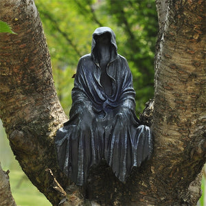 Grim Reaper with Black Robe Nightcrawler Statue