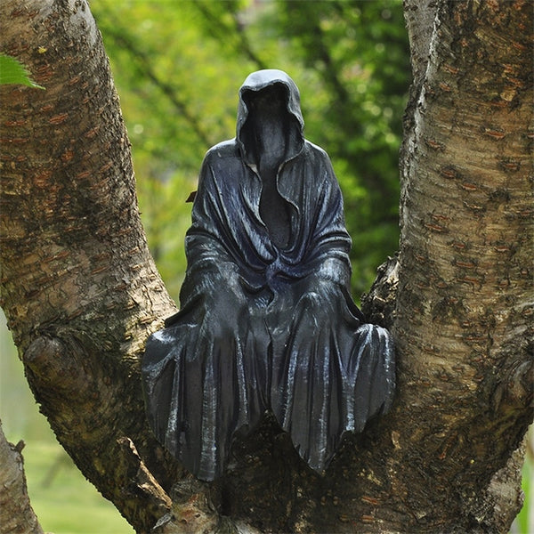 Grim Reaper with Black Robe Nightcrawler Statue