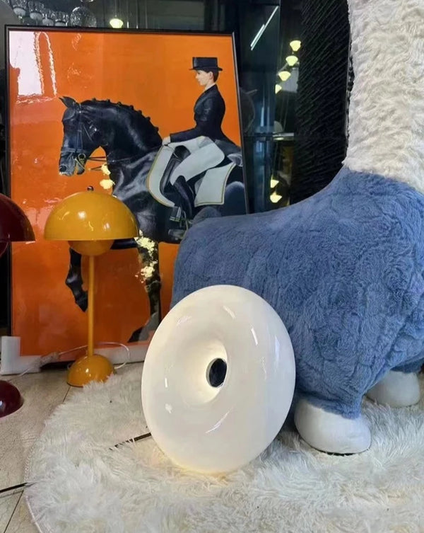 Lampe multifonctionnelle en forme de donut en verre Bauhaus