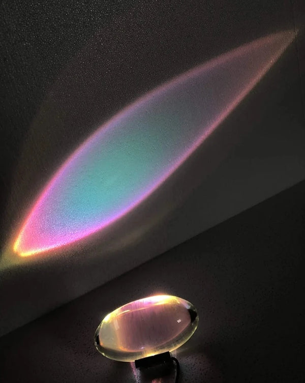 Mini lampe de table en cristal Sunset Sky