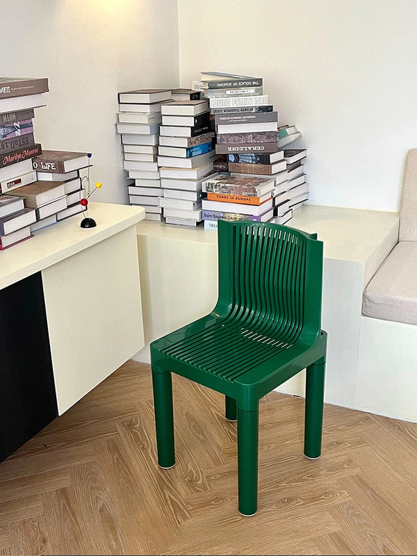 Chaise de salle à manger rétro-contemporaine avec dossier en maille ABS
