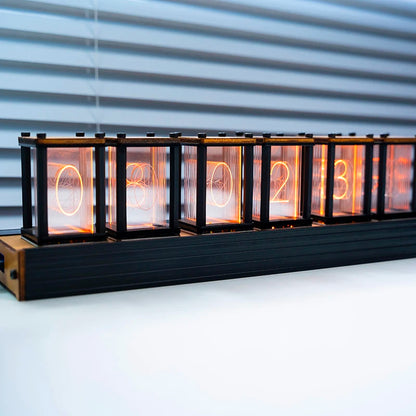 Glow Nixie Tube Wood Digital Clock