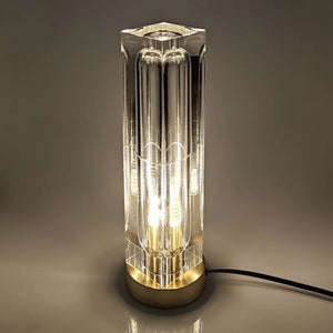 Hotel Style Heavy Crystal Glass Table Lamp