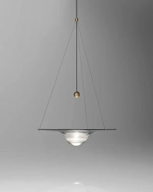 Carl Lighting Ripple Glass Pendant Light
