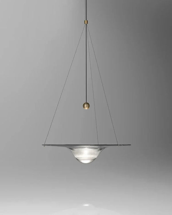 Carl Lighting Ripple Glass Pendant Light