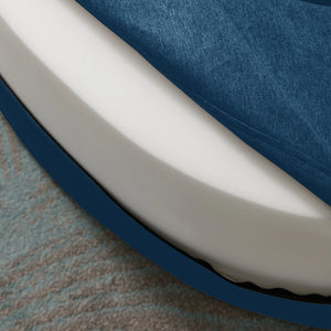 Melloa Linen Oval Foldable Lounge Sofa