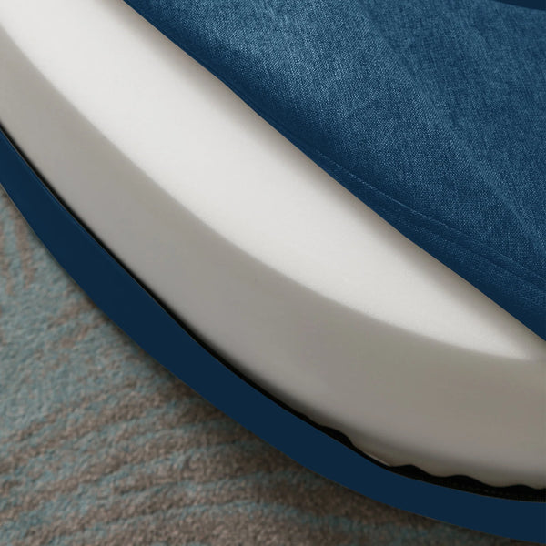 Melloa Linen Oval Foldable Lounge Sofa