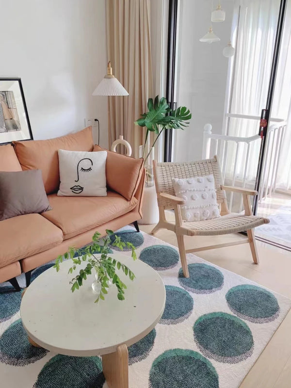 Dot Minimalistic Pattern Area Carpet Rug