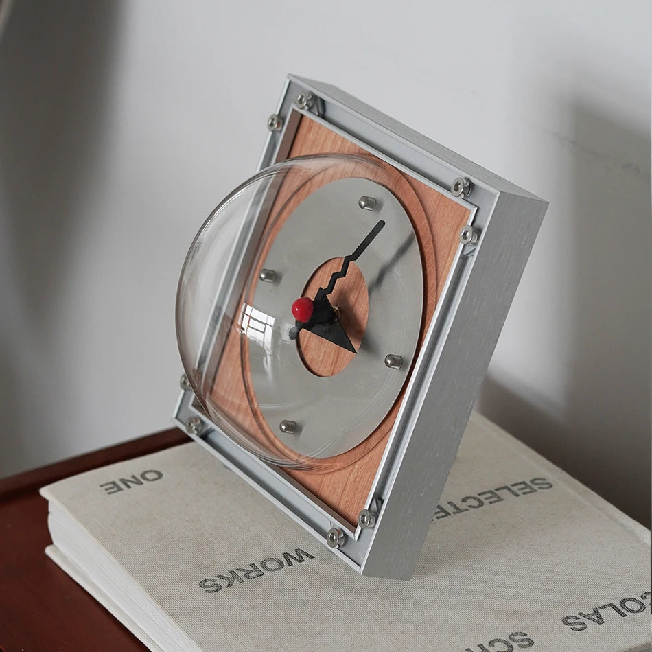 Sutdio Lima Vintage Aluminum Bauhaus Clock
