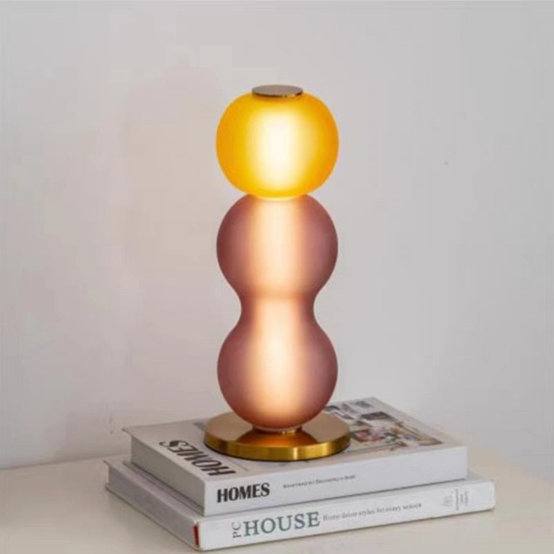 Nordic Colored Glass Table Lamp