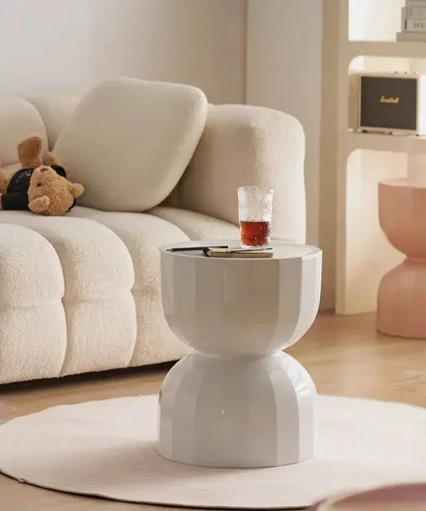 Nordic Textured Hourglass ABS Stool