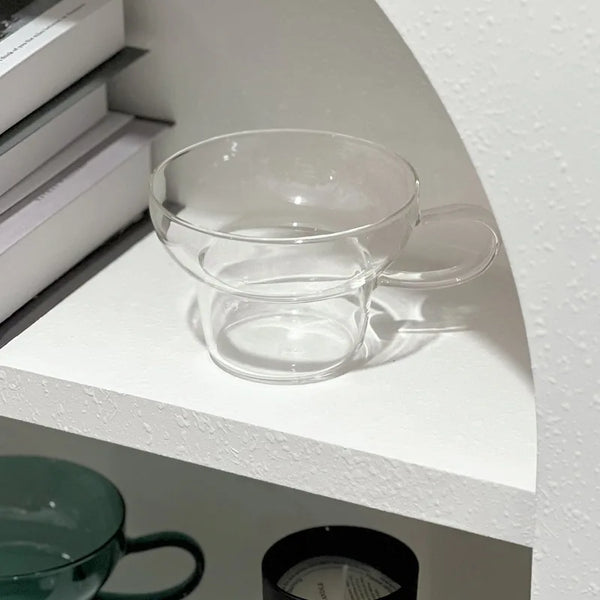 Transparent Colored Glass Retro Mug