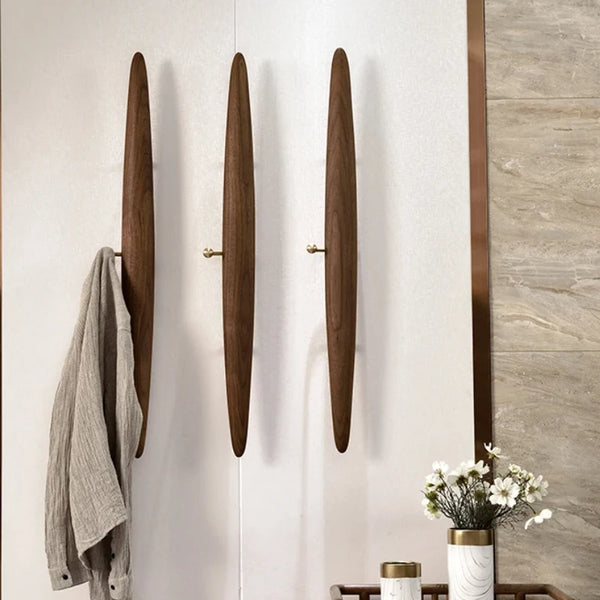 Yū Tokyo Vintage Japanese Solid Wood Wall Coat Rack [Exclusive]
